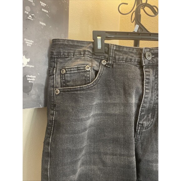 M.Society Jeans Men's 36x30 Black Light Wash Skinny Fit Stretch Denim - Picture 9 of 9